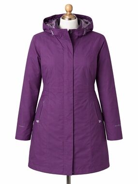 Eddie Bauer Women’s L Tall Purple 3-in-1 Jacket w/ Removable Liner